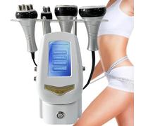 Ryanong Portable 4 in 1 Cavitation Vacuum Rf Machine + Red LED Light, Cavitation Slimming Rf - Body Tripolar Rf Head for Spa/Home Facial Machine