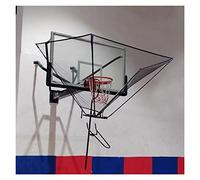 Ryanong Portable Basketball Ball Returner System for Pole/Wall Mounted Hoops Foldable Rebound Net with 180° Rotatable Chute for Indoor Outdoor Use