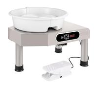 Ryanong Pottery Wheel Ceramic Forming Machine 25cm LCD Touch Screen Clay 350W Electric DIY Sculpting Tools with Foot Pedal,High Professionalism