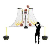 Ryanong Shot Basketball Returner Basketball Rebounder Net Return - Automatic Hoop Returner with Rotatable Brackets for Home & Outdoor Practice Basketball Catcher Training