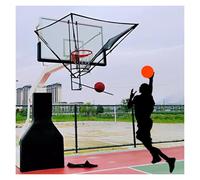 Ryanong Shot Basketball Returner Portable Basketball Shooting Machine Basketball Shot Return Net Apparatus with Rotating Chute Hanging Basketball Returner Guard Nets for Throw Practice