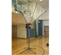 Ryanong Shot Basketball Returner Upright Basketball Shooting Machine Basketball Return Easy To Carry Portable Basketball Hoop Return Attachment Adjustable Height