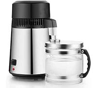 Ryanong Sulfar Water Distiller, 100% Stainless Steel, 4L 750W Purifier Filter Water Distiller with Glass Connection Bottle, Suitable for Home, Dental Clinic, Beauty Salon, Dear-You