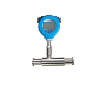 Ryanong Ultrasonic Flow Meter, Digital Gas Flow Meter Clamp Connection for Carbon Dioxide Compressed Air Oxygen Hydrogen SS304 4-20mA RS485