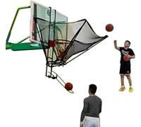 Ryanong Wall mounted Basketball Hoop Rebounder Return Attachment Shot Returner Shooting Trainer for Indoor Outdoor Return/Basketball