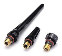Ryanong Welding Torch Accessories Kit Alumina Nozzle Stubby Gas Lens 10 Cup Kit for TIG WP-17/18/26 tig Welding Accessories