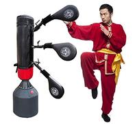 Ryanong Wing Chun Wooden Martial Arts Trainer Tools, Dummy Kicking Pads for Martial Art, Wall Mounted Target Taekwondo Kick Pads, Training Karate Judo Practice, for Kickboxing Training Soft Object