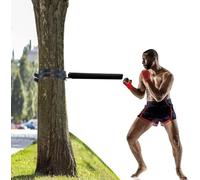 Ryanong Wing Chun Wooden Martial Arts Trainer Tools, Wall Mounted Boxing Bar Reflex, 182°Spinning Reflex Bar Rotating Target Bar, for Tree or Soft Object