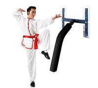 Ryanong Wing Chun Wooden Martial Arts Trainer Tools, Wall Mounted Martial Arts Training Device, Plastic Arm Spring Leg Muscle Training, Hang It on a Home Wall or on a Marble Surface Training