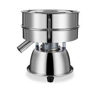 Ryanong WOODEY Automatic Sieve Shaker, Electric Vibrating Sieve Machine, Included 30cm/60 Mesh Stainless Steel Flour Sifter, for Rice & Herbal Powder Particles