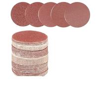 Ryanong ZOOPH Sand Paper，50Pcs 2 Inch Sanding Disc Sandpaper Kit with 1/8 Inch Shank Hook Loop Backing Plate Holder for Drill Grinder Rotary Tool