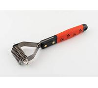 RYAN'S PET SUPPLIES Paw Brothers 10 Blade Medium Dematting Undercoat Rake for Dogs and Cats, Professional Grade, Dog Shedding Brush, Stainless Steel Blades, Rounded Gentle Teeth