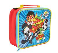 Ryans World Insulated Lunch Bag - Reusable Kids Handle - Official Merchandise by Polar Gear - 600D Polyester Food Cooler - Thermal Tote for School Nursery Snacks Picnic, Blue red, one Size