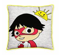 Ryans World Youtuber Official Square Cushion Pillow | Officially Licensed Super Soft Two Sided Cushion Pillow | Perfect for Any Children’s Room Or Bedroom, Grey, 40 x 40cm, RYWGRPCU001UK