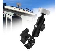 RYANSTAR RACING Starlink Mini Mount - Adjustable Clamp for RV, Yacht, Camper, Guardrails & Roof Racks - Angle Adjustment - Aluminum Alloy Adapter - Compatible with Starlink Mini Accessories(Silver)