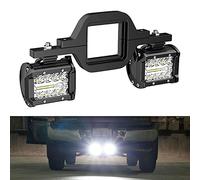RYANSTAR RACING Tow Hitch LED Lights 2 PCS 4 Inch 60W Led Pods,2.5 Inch Tow Hitch Mounting Brackets Backup Reverse Lights Compatible with Pickup ATV SUV Truck Trailer Boat
