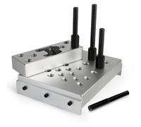 Ryansunoro Universal Press Support Set - 30 Ton Bearing & Bushing Press Fixture Kit, High-Strength Aluminum Plate for Hydraulic Shop Press, Wheel Hub & Knuckle Repair