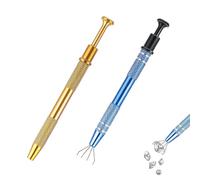 Ryaupy Pack of 2 Piercing Ball Twisters, Jewellery Clips, Piercing Pliers for Balls, Diamond Holder, Pick-Up Tool, Piercing Accessories, Gemstones Catcher, Piercing Ball Gripper for Jewellery, Beads,