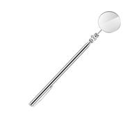 Ryaupy Stainless Steel Car Inspection Mirror with Telescopic Handle, Foldable Round Inspection Mirror that Extends the Detection Tool for Round Lenses - Car Repair Tool (30 cm)