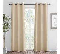 RYB HOME Living Room Curtains 84 inches 2 Panel Set, Lights & Draft Block Thermal Insulated Drapes Room Darkening Privcay Window Treatment for Bedroom Home Theatre, W42 x L84 inch, Biscotti Beige