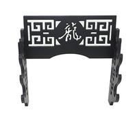 RybdaFDc Sword Holder Rack Stand Wall Mounted Display Katana Wakizashi Classical Hollow Out Pattern Dragon1-4 Tiers Black(4Tier)
