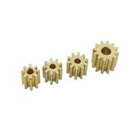 RYBOOL Steel Motor Drive Gear 1pcs 0.6M Modulus 8T 9T 10T 12T Teeth Metal Copper Brass Gear Motor Spindle Gearwheel Fit 2mm 3.175mm Shaft Diameter (Size : C 10T 1.98mm Hole)