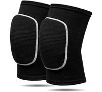 RYBTB Volleyball Knee Pads for Dancers, Soft Breathable Knee Pads for Men Women Kids Knees Protective, Knee Brace for Volleyball Football Dance Yoga Tennis Running Cycling Workout (Small-Black White)
