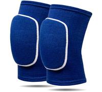 RYBTB Volleyball Knee Pads for Dancers, Soft Breathable Knee Pads for Men Women Kids Knees Protective, Knee Brace for Volleyball Football Dance Yoga Tennis Running Cycling Workout (Small-Blue)