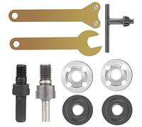 Rybtd Connecting Rods Converter Set M6/10 Electric Drill Metal Angle Grinder Adapter Set Mandrel Drill Adaptor Meet the Needs of Electric Drill Grinding,Cutting Ceramic Tiles,Wood,Metal Polishing Work