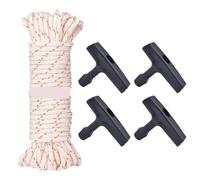 Ryckey Engine Starter Pull Handle Replacement Pull Cord with Handle for Lawn Mower, Chainsaw, Trimmer for Lawn Mower Pull Rope Handle(10set)