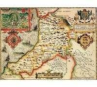 Ryco Originals CARDG1 Cardiganshire Historical Map 1000 Piece Jigsaw Puzzle (1610). Free Print
