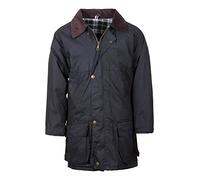 Rydale Boy's Classic 100% Waxed Cotton Jacket Junior Kid's Hooded Country Wax Coat Navy