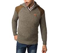 Rydale Danby 1/2 Zip Men's Crew Neck Shooting Sweater Pheasant Motif Chunky Knit Jumper