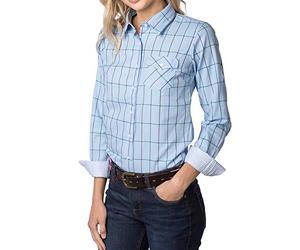 Rydale Hannah II Country Check Shirt Ladies Checked Pattern Shirt Soft Cotton Women's Blouse Top
