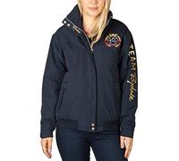 Rydale Ladies Bomber Jacket Women’s Short Coat Emblem Riding Equestrian Jackets 5 Colours (as8, numeric, numeric_14, regular, regular, Dark Navy)