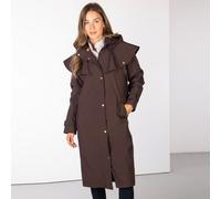 Rydale Ladies Bramham Full Length Coat - Women's Waterproof Coats - Brown - Size: UK14