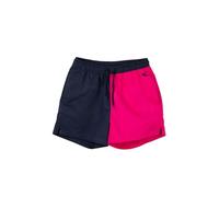 Rydale Ladies Cotton Shorts Women's Pull On Chino Short Elastic Waist 7 Colours (UK, Numeric, 12, Regular, Regular, Bonbon/Navy)