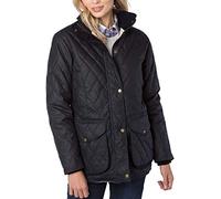 Rydale Ladies Country Diamond Quilt 100% Waxed Cotton Jacket Women's Quilted Waxed Coat Navy
