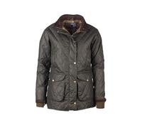 Rydale Ladies Diamond Quilted Wax Jacket Olive Green Womens Waxed Cotton Coat