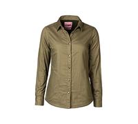 Rydale Ladies Fleece Lined Shirt Shacket Women's Button Down Warm Fleece Shirts Overshirt 5 Colours (Khaki, 20)