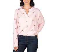 Rydale Ladies Floaty Long Sleeved Blouse Womens Shirts Button Up Print Shirts (UK, Numeric, 18, Regular, Regular, Pink Pheasant)