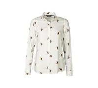 Rydale Ladies Long Sleeve Blouse Women's Printed Blouses Relaxed Fit Shirts (UK, Numeric, 12, Regular, Regular, Highland Cow)