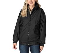 Rydale Ladies Micro Fleece Lined Bomber Jacket Women's Bomber Style Jacket 6 Colours (as8, alpha, x_l, regular, regular, Black)