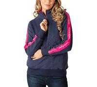 Rydale Ladies Overhead Sweatshirt Women's Sweatshirts Jumper Pull On Sweater Quarter Zip Top (as8, numeric, numeric_16, regular, regular, Horse Head Navy/Bonbon)