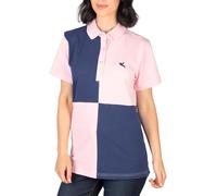 Rydale Ladies Quartered Polo Shirt Country Classic Contrasting Colours Women (UK, Numeric, 14, Regular, Regular, Sorbet)