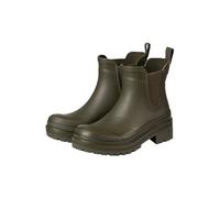 Rydale Ladies Short Wellington Boots Women's Chelsea Style Ankle Wellie Boot (Olive, UK Footwear Size System, Adult, Women, Numeric, Medium, 6)