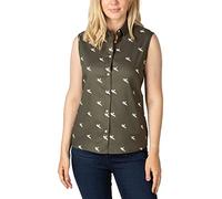 Rydale Ladies Sleeveless Country Shirt Womens Summer Shirts Blouse Top Vest Button Down (Khaki Pheasant, 20)