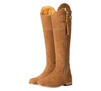 Rydale Ladies Slim Fit Country Boots Womens Tall Spanish Riding Boots Suede Leather 3 Colours (Tan, uk_footwear_size_system, adult, women, numeric, medium, numeric_4)