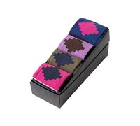 Rydale Ladies Socks Gift Box Cotton Blend Women's Equestrian Riding Sock Cushioned Sole Long Socks (UK, Numeric, 4, 7, Regular, Regular, Polo Denim)