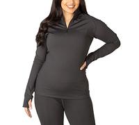 Rydale Ladies Sports Top Plain High Stretch Women's Long Sleece Fitness Gym Top 3 Colours (Grey, 14)
